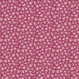 Ruru Bouquet-Small Pink Roses on Burgundy-Victorian Floral-Quilt Gate Cotton Bouquet