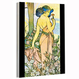 1898 THE FLOWERS CARNATION ALPHONSE MUCHA Movie Poster or Canvas Carnation
