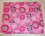Pink Floral Fabric- 72x44 Flowering Plants