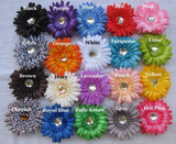 4" Silk Gerbera Daisy Flower Hair CLIP Girl Wedding Party Craft Decoration Women Daisies
