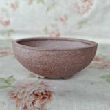 Bonsai Pot Brown Round Ceramic Plant Pot for Gardening Bonsai Pottery Garden Plants