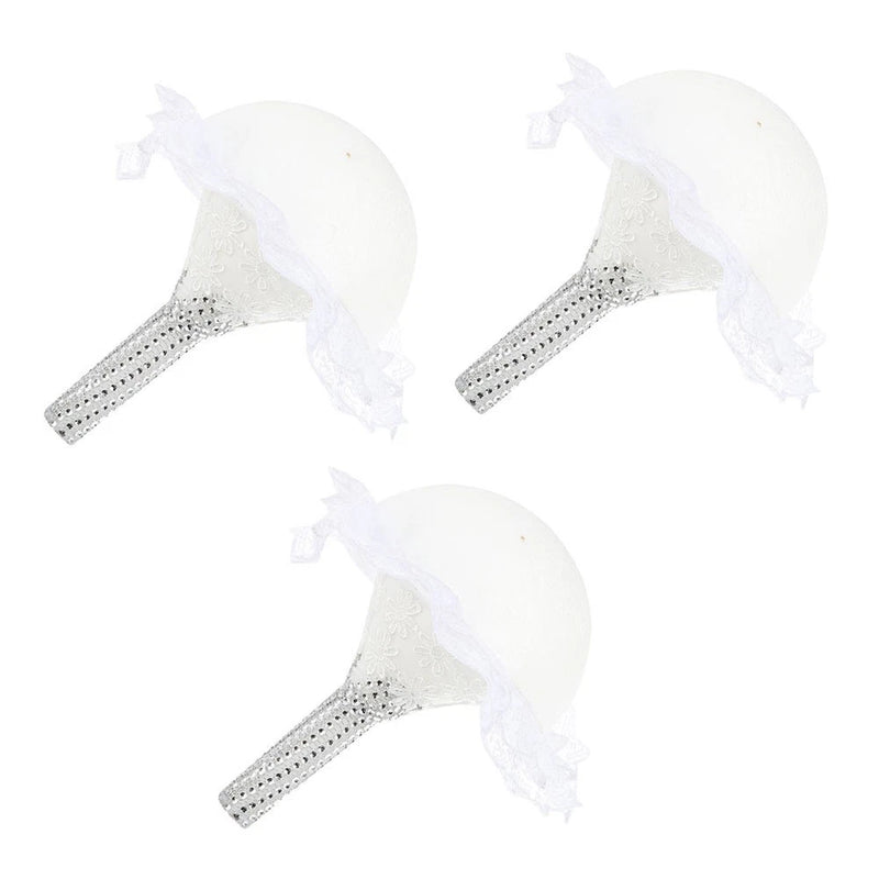 3pcs Bride Flower Bouquet Holder Bridal Wedding Bouquet Foams Handle Bouquet