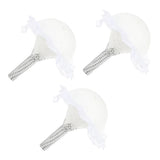 3pcs Bride Flower Bouquet Holder Bridal Wedding Bouquet Foams Handle Bouquet