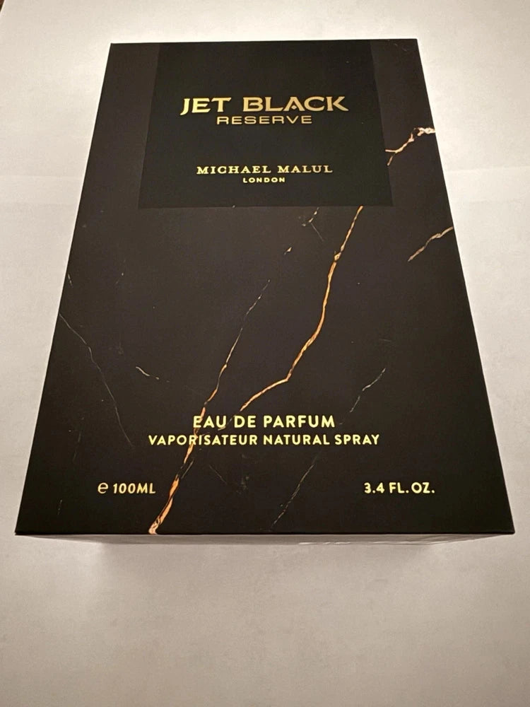 Jet Black Reserve by Michael Malul Eau De Parfum Spray 3.4 OZ/100 ML For Men EDP