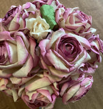 Handmade Gorgeous Large Millinery Paper Rose Bouquet Bouquet