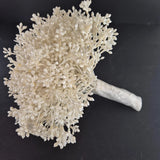 Bride's Bouquet Faux Flowers Pearlised Plastic Vintage Style Wedding  28cm Bouquet