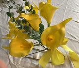 10 stem calla lily and greenery bridal bouquetÉyou choose color Bouquet