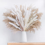 Pampas Grass Boho Home Decor Bouquet 86PCS  Dried Flowers Home Decorations nice Pampas Grass