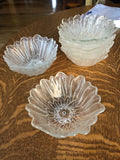 8 VINTAGE INDIANACLEAR GLASS SUNFLOWER LILY PONS BOWL CANDY DISH U694 Sunflower