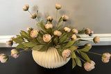 New Ashland Tan Peony Stem Viral 4 Stems Artificial Flowers Peony