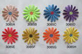 #3085 Lot 2Pcs Brown,Green,Purple,Orange Daisy Flower Embroidery Applique Patch Daisies