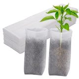 13.5''H Deep Nursery Grow Bags, Biodegradable Non-Woven Fabric Planting Pots Garden Plants