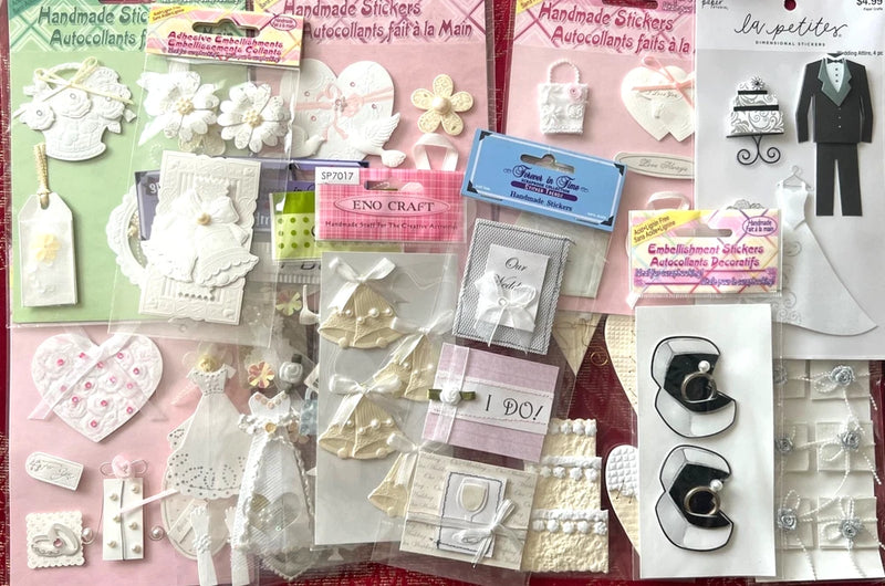 YOU CHOOSE - RARE VINTAGE WEDDING STICKERS PAPER BLISS LA PETITES & MORE Bouquet