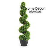 39 Inch Artificial Boxwood Decorative Plant Faux Plant Outdoor Green Fake Plant Green Plant