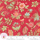 Moda COLLECTIONS ETCHINGS 44332 13 Red FLORAL 3 SISTERS Quilt Fabric Flowering Plants
