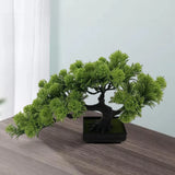 Artificial Bonsai Pine Tree Simulation Potted Plants for Bedroom Table Green Plant