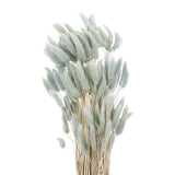 120pcs Natural Bunny Tail Dried Flowers 24" Mini Pampas Grass, Light Blue Pampas Grass