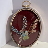 Vintage Herbarium Dried Flowers Gilded Wall Frame Home Decor Dried Flower