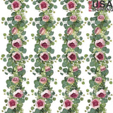 Vintage Artificial Peony Rose Garland Floral Decor Wedding Party Home Decoration Peony