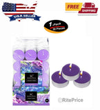 30 PCS Lavender Tealight Candles Highly Scented Long Lasting Aromatherapy - New Bouquet