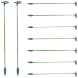 10 Pcs Hydrangea Flower Support Rack Stick for Tall Indoor Plants Rod Hydrangea