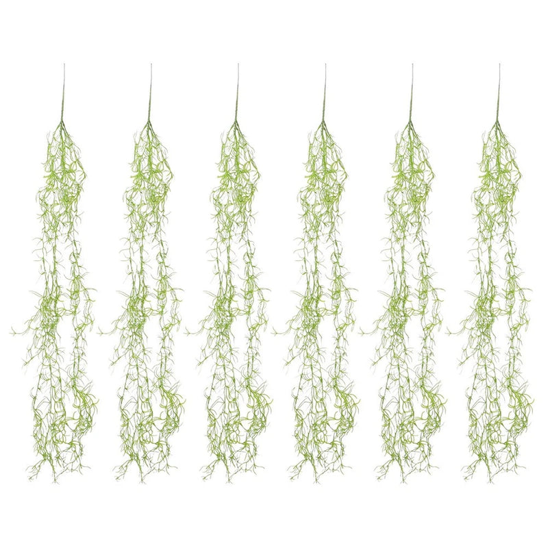6 Pcs Artificial Vine Decoration Moss for Decorating Decorative Fake Green Plant