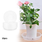 Balcony Garden Flower Pot Trays Base Saucer Sturdy Transparent Tray 10pcs Garden Plants