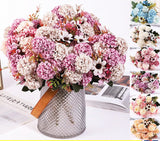 15Heads Artificial Silk Fake Flowers Bunch Bouquet Wedding Home Party Decor  - . Flowering Plants