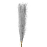 12Pcs Faux Pampas Grass,21" Fake Pampas for Wedding Decoration,Light Gray Pampas Grass