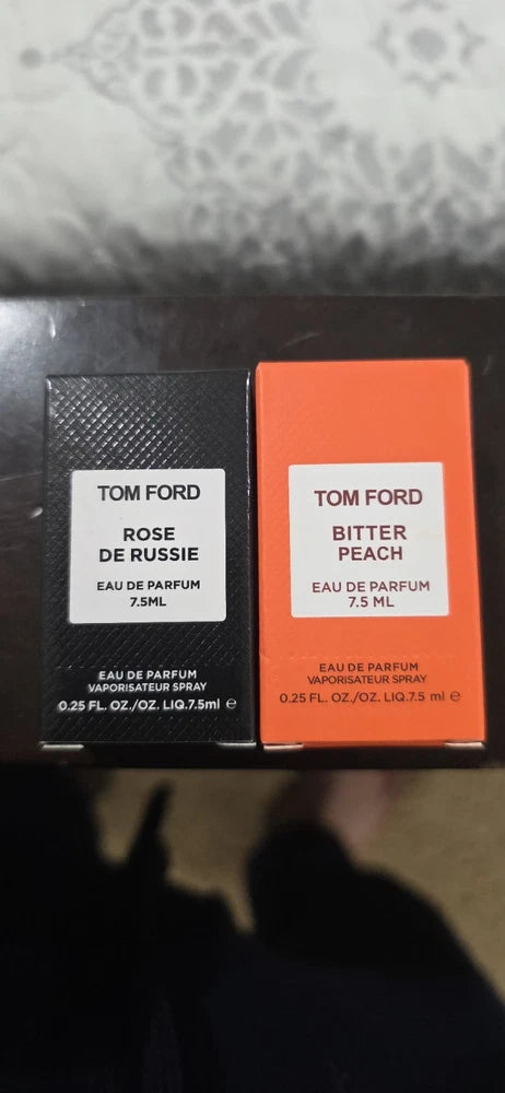 Tom Ford Bitter Peach and Rose de Russie Eau de Parfum 7.5ml Travel Size New EDP