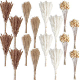 400 PCS Small Boho Pampas Grass, 17" Naturally Dried Pompas, Pampas Grass Decor Pampas Grass