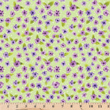 Plum Petals Small Floral Fern  C15642-FERN Cotton Fabric By half yard Flowering Plants
