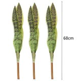 3pcs Artificial Snake Plants 68cm Fake Green Sansevieria Home Decoration Green Plant