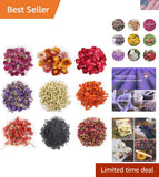 Luxurious Natural Dried Flower Kit: 9 Unique Varieties for Soothing DIY Projects Dried Flower