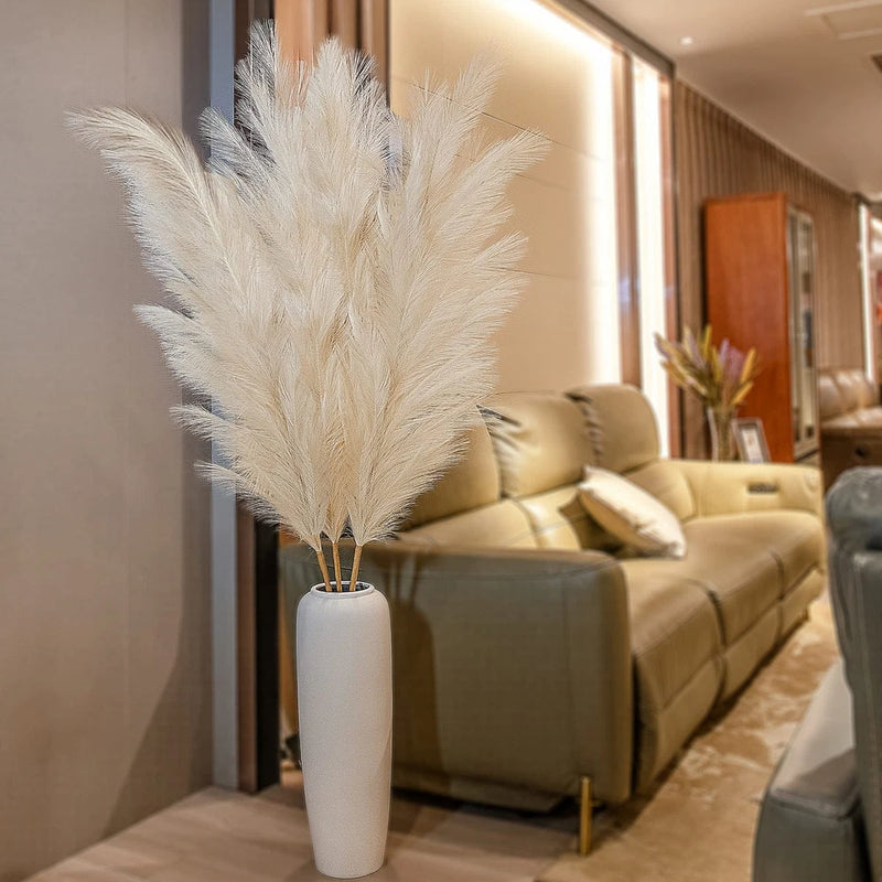 71" Large Pampas Grass Decor Tall, Faux Pampas Grass, Pompous Grass Large, Fl Pampas Grass