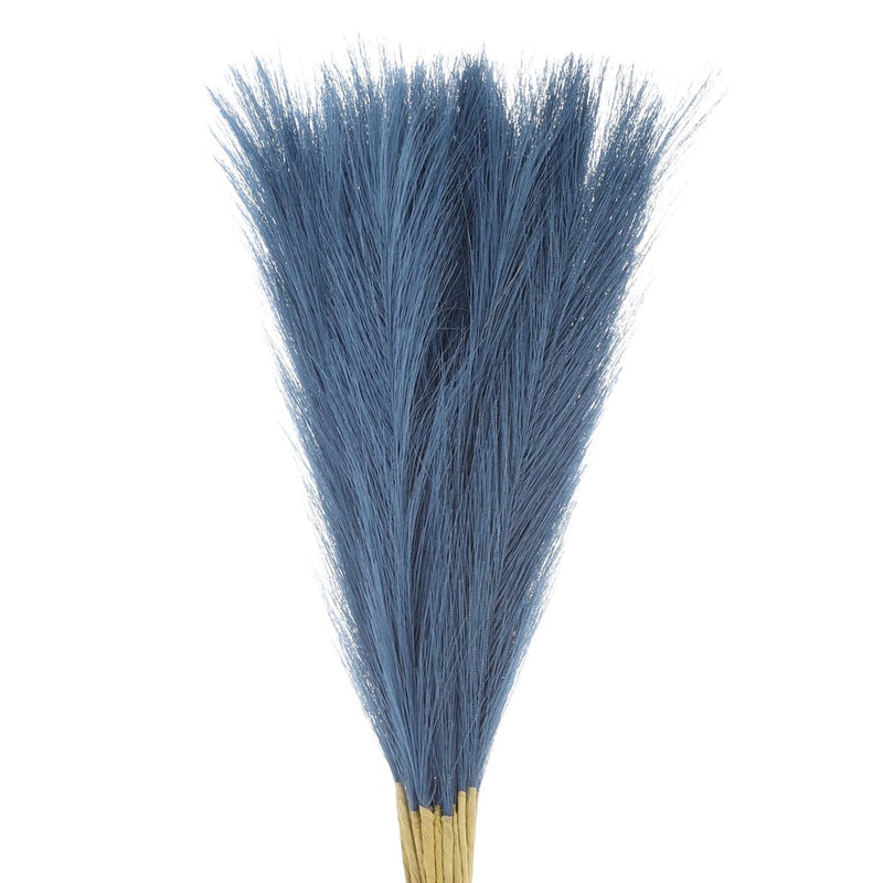 40Pcs Faux Pampas Grass,21" Fake Pampas for Wedding Decoration,Blue Pampas Grass