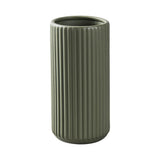 Green Ceramic Flower Vase for Pampas Grass, 8 inch Small Decorative Centerpiece Pampas Grass