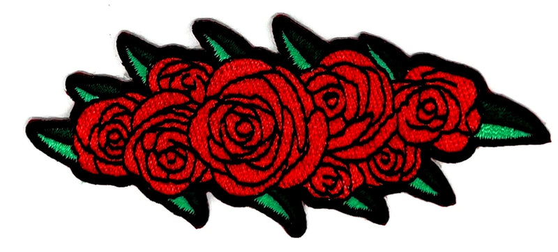 Grateful Dead Roses Embroidered Rock Iron on Patch Roses