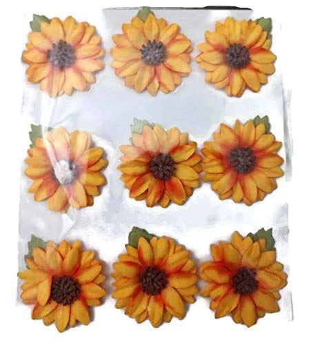 Layered Sunflower Paper Flowers - 9pc Sunflower