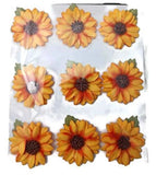 Layered Sunflower Paper Flowers - 9pc Sunflower