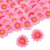 100pcs Artificial Daisies Flower Heads,1.6" Silk Fake Daisies Heads Pink Yellow Daisies
