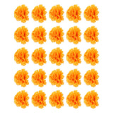 50PCS Decorative Flower Heads Garland DIY Making Simulation Marigold Ornament Carnation