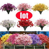 2/10/20Bundles Artificial Flowers Outdoor Fake Plants Silk Sun Flower Home Decor Sunflower
