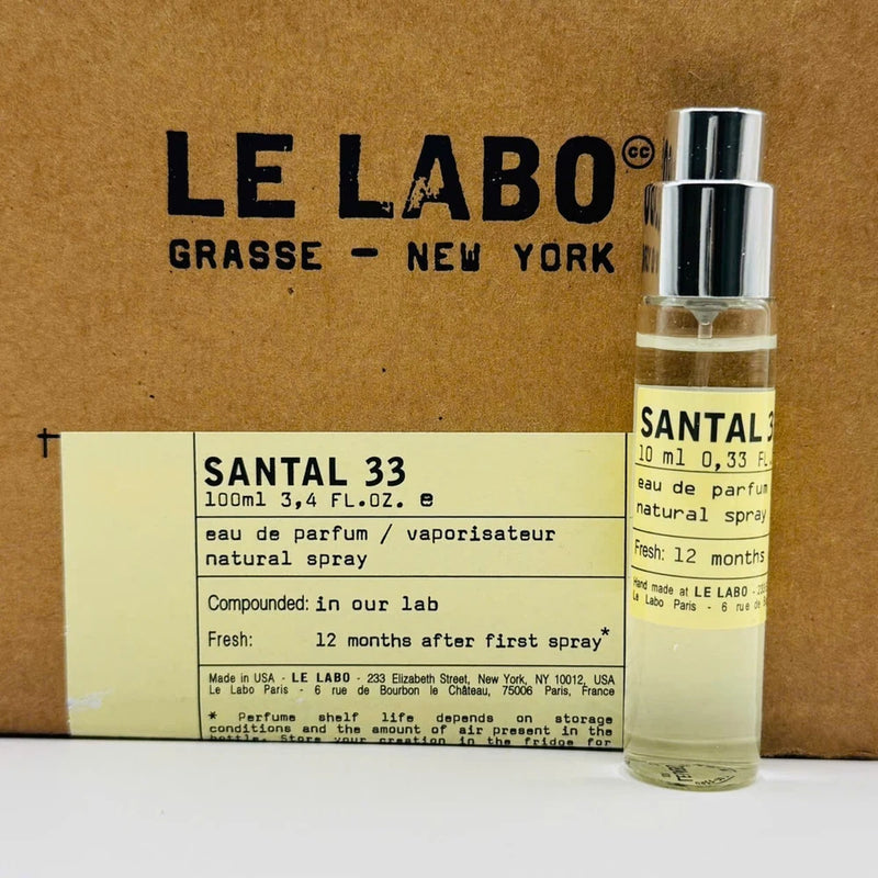 Le Labo SANTAL 33 Eau De Parfum Travel Spray 10ml/0.33oz EDP