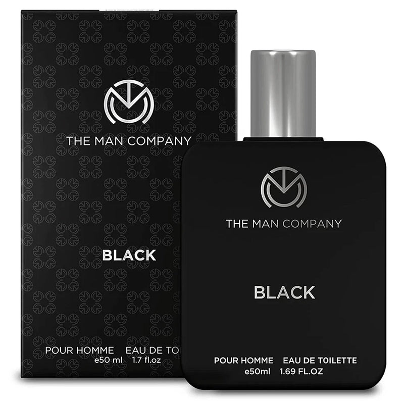 The Man Company Black EDT Perfume For Men 50ml Premium Long Lasting Fragrance EDT
