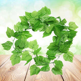 12 Pcs/Pack Decorative Plastic Vine Simulation Green Plants Fake Greenery Green Plant