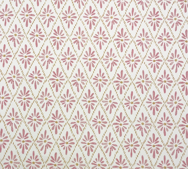 KRAVET MALINA AZALEA SOFT RED GEOMETRIC FLORAL MULTIPURPOSE FABRIC BY YARD 54"W Flowering Plants