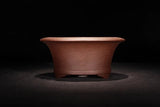 7.3in Chinese Classical Yixing Zisha Flower Pot, Handmade Orchid Garden Bonsai Garden Plants