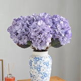 4Pcs 20in Faux Hydrangea Artificial Flowers Silk Fake Realistic Floral Bouque... Hydrangea