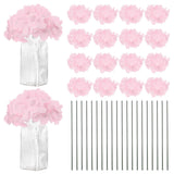40-Pack Silk Hydrangea Flowers for Home Decor [Pink] Hydrangea